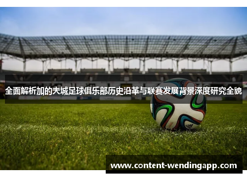 全面解析加的夫城足球俱乐部历史沿革与联赛发展背景深度研究全貌